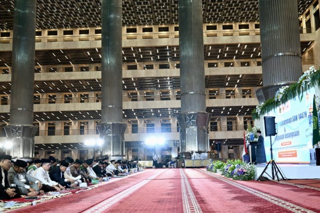 Peringatan Maulid Nabi Muhammad SAW 2025 di Masjid Istiqlal. (kemenag.go.id)